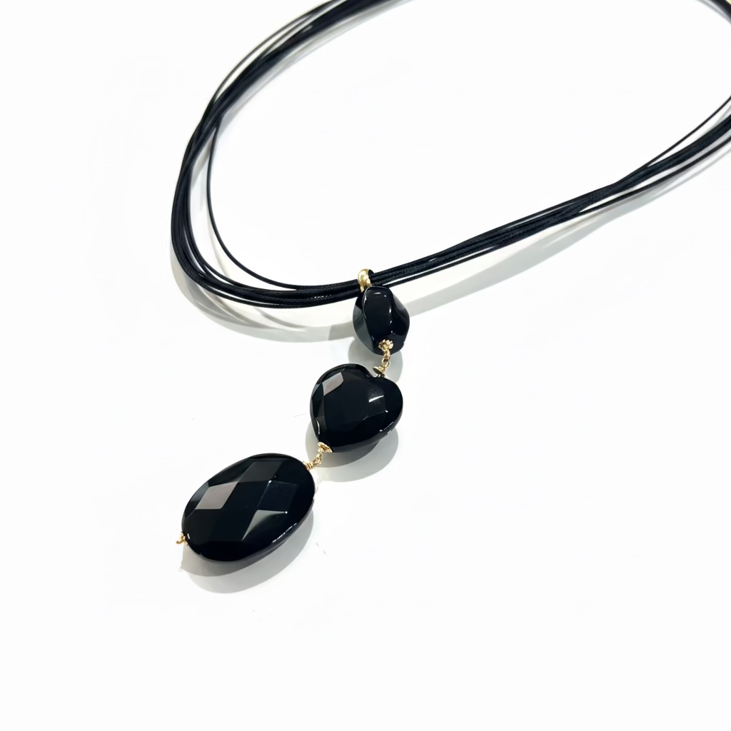 Collana Caravaggio Oro Giallo 18kt e Onice