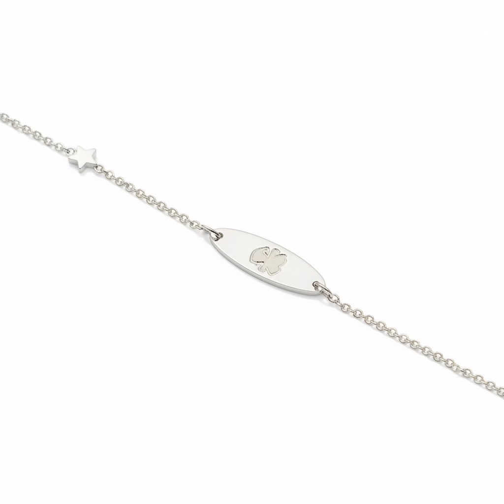 Bracciale Bambino Lebebè Oro Bianco 9kt