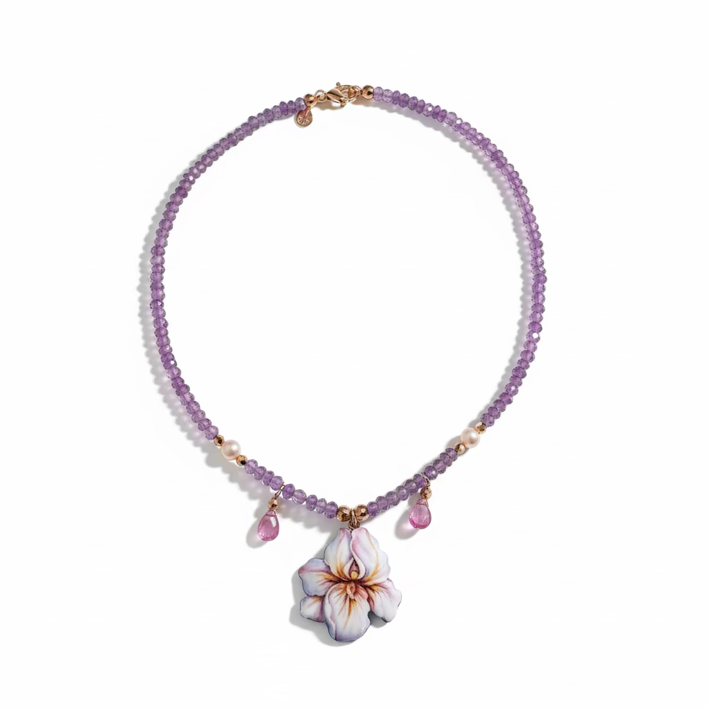 Collana di Ametiste Gabriella Rivalta