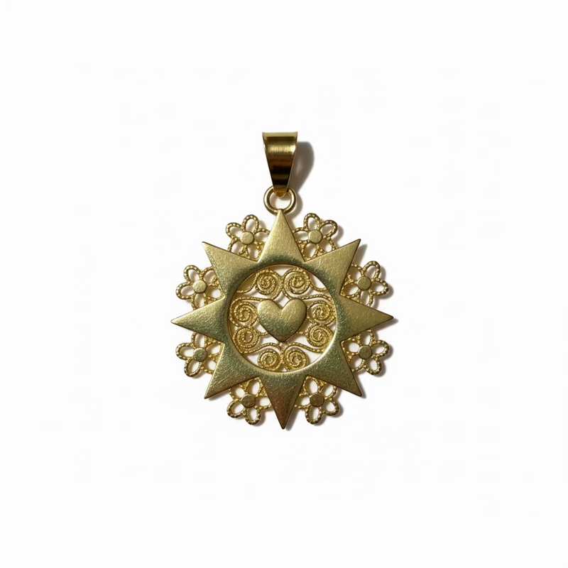 Ciondolo La Presentosa 9kt Oro Giallo