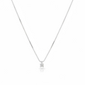 Collana Recarlo oro bianco 18kt 8,2g con diamanti kt 0,16 g opale rosa
