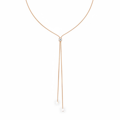 Collana Salvini con Diamante Sali Scendi (Regolabile fino a 60cm)