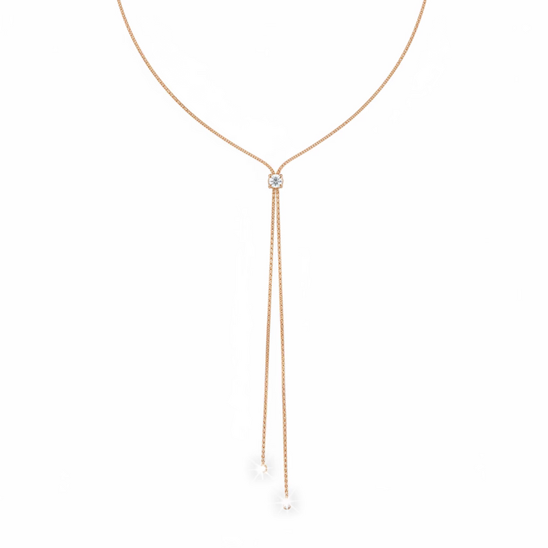 Collana Salvini con Diamante Sali Scendi (Regolabile fino a 60cm)