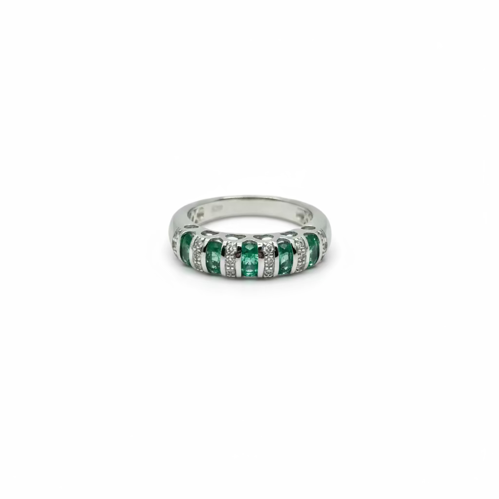 Anello Bliss Coll. Masterbliss grand cabaret Oro Bianco 18kt