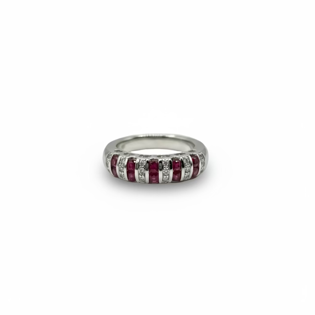 Anello Bliss Coll. Masterbliss grand cabaret Oro Bianco 18kt