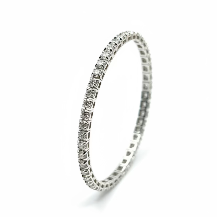 Bracciale Tennis Salvini Coll. Battito Oro Bianco 18kt