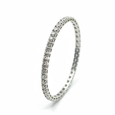 Bracciale Tennis Salvini Coll. Battito Oro Bianco 18kt