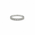 Anello Veretta Mezzo Giro Recarlo Oro Bianco 18kt Diamanti