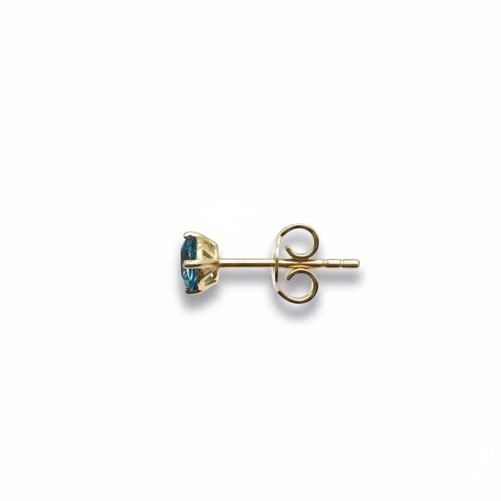 Orecchino Mono Oro Giallo 18kt con Topazio TO 0.55