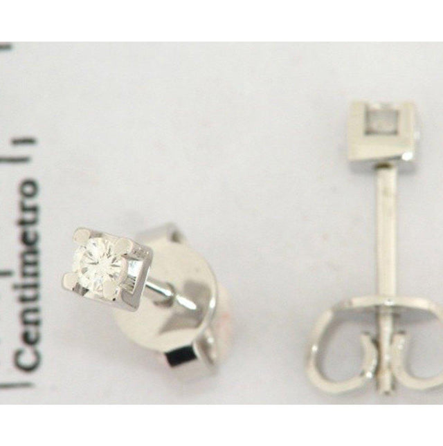 Orecchini RECARLO in oro bianco e diamanti taglio brillante.