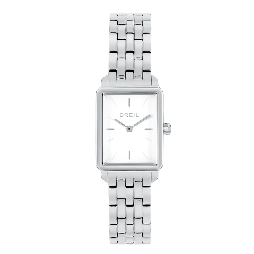 Orologio Breil Donna CARRÉ Solo Tempo TW2077 Acciaio Quadrante Bianco 20x24mm