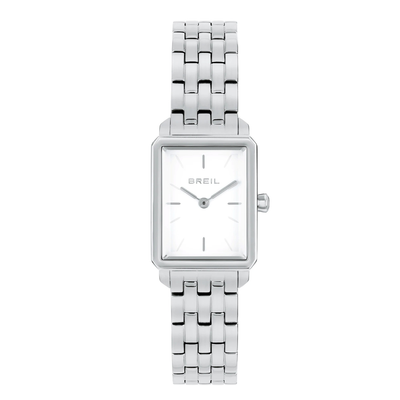 Orologio Breil Donna CARRÉ Solo Tempo TW2077 Acciaio Quadrante Bianco 20x24mm