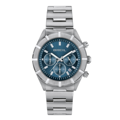 Orologio Breil Uomo B 12 H Cronografo TW2022 Acciaio Quadrante Blu Ottanio 42mm