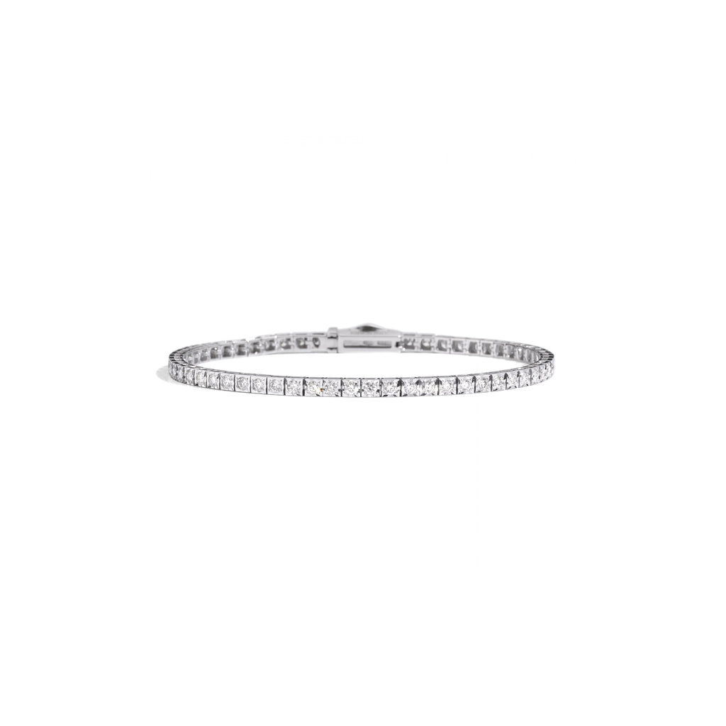 Bracciale Recarlo Face Cube Oro Bianco 18kt