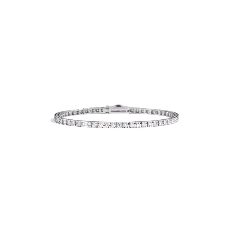 Bracciale Recarlo Face Cube Oro Bianco 18kt
