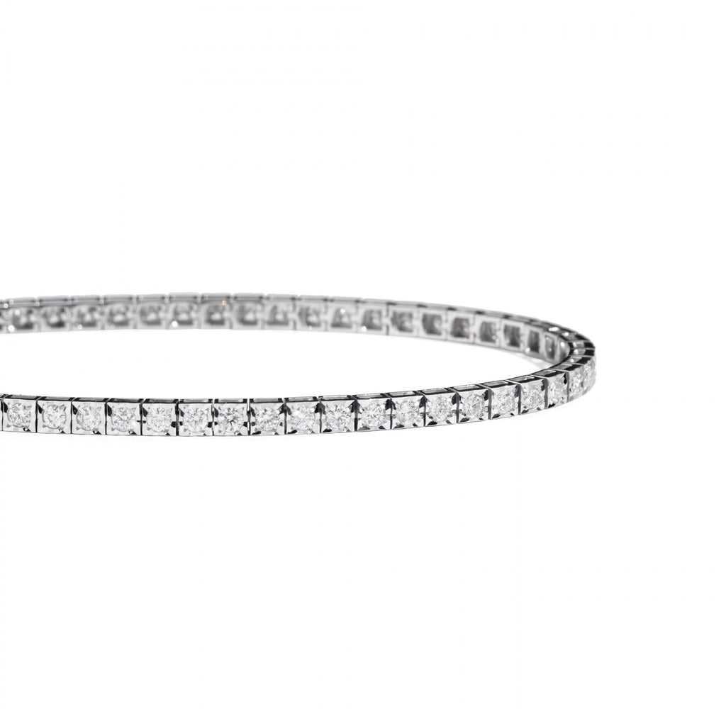 Bracciale Recarlo Face Cube Oro Bianco 18kt