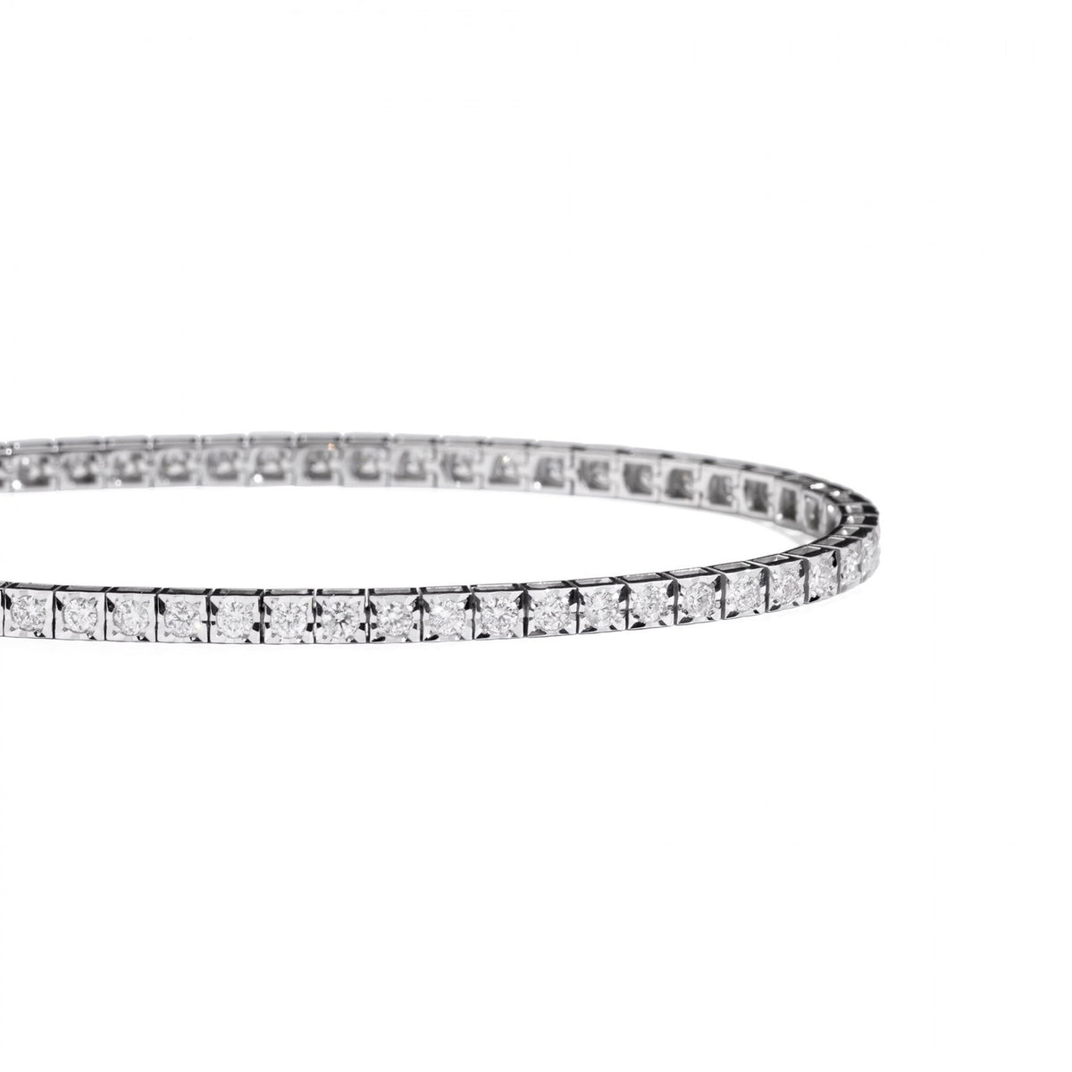 Bracciale Recarlo Face Cube Oro Bianco 18kt