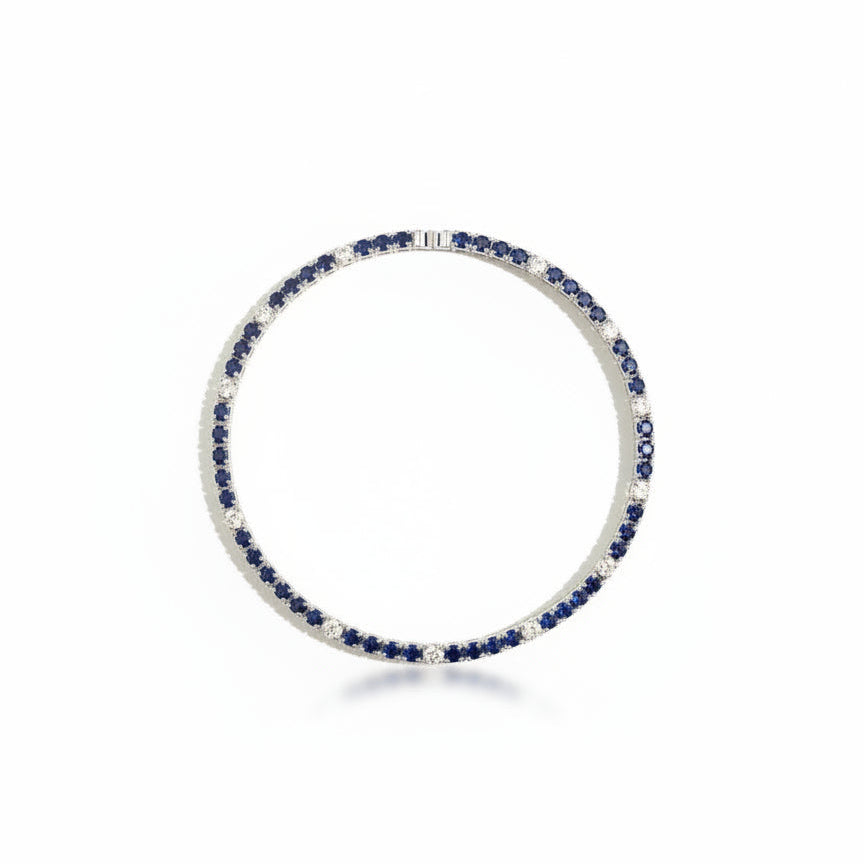 Bracciale Tennis Oro Bianco