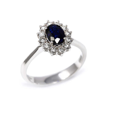 Anello Hrd Amin Luxury Zaffiro E Diamanti