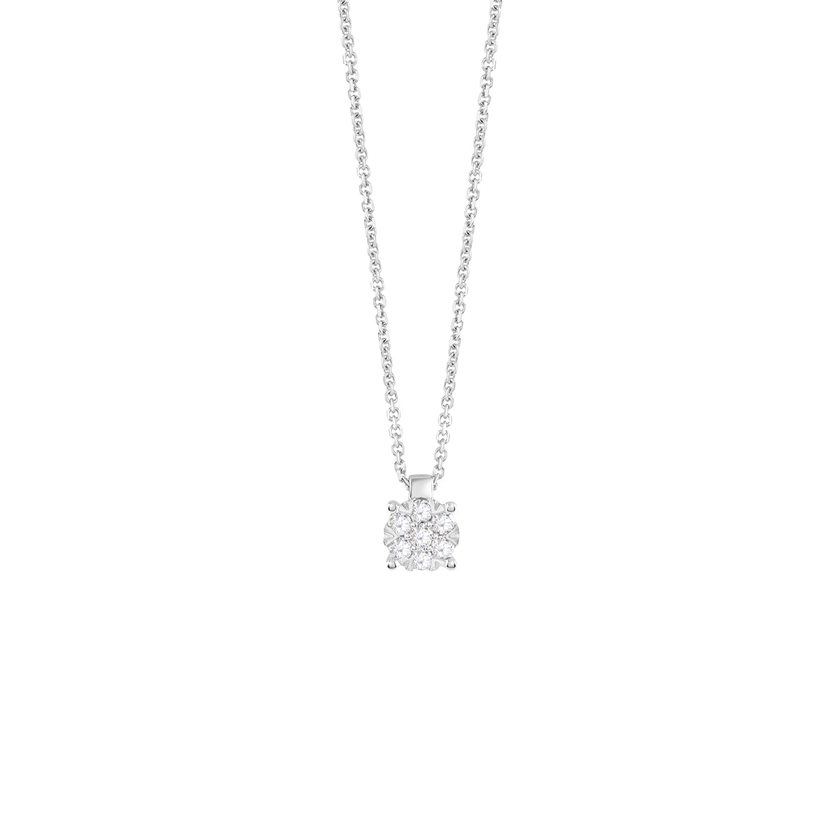 Collana Bliss Caresse oro bianco 18kt con diamanti