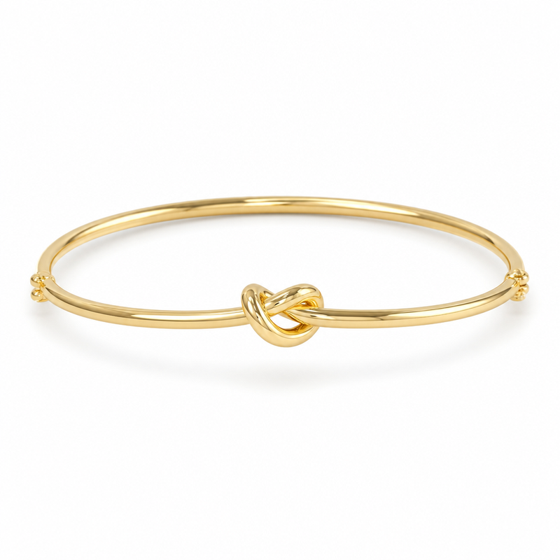Bracciale Rigido Nodo Oro Giallo 18kt