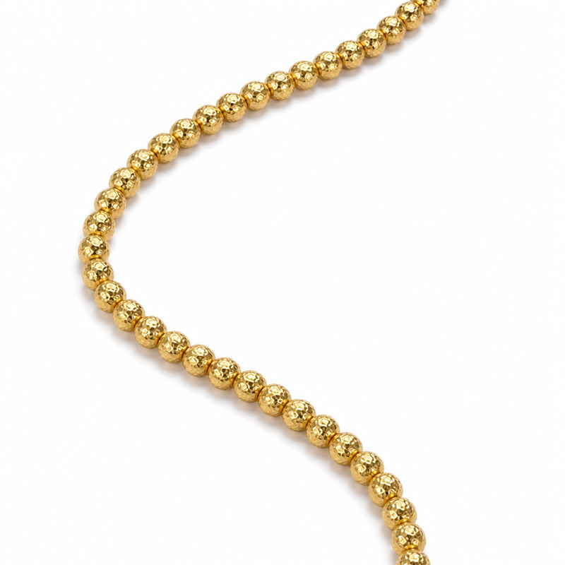 Bracciale a Sfere Oro Giallo 18kt 19 cm