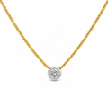 Girocollo Oro 18kt Diamanti 0,23 ct Colore G