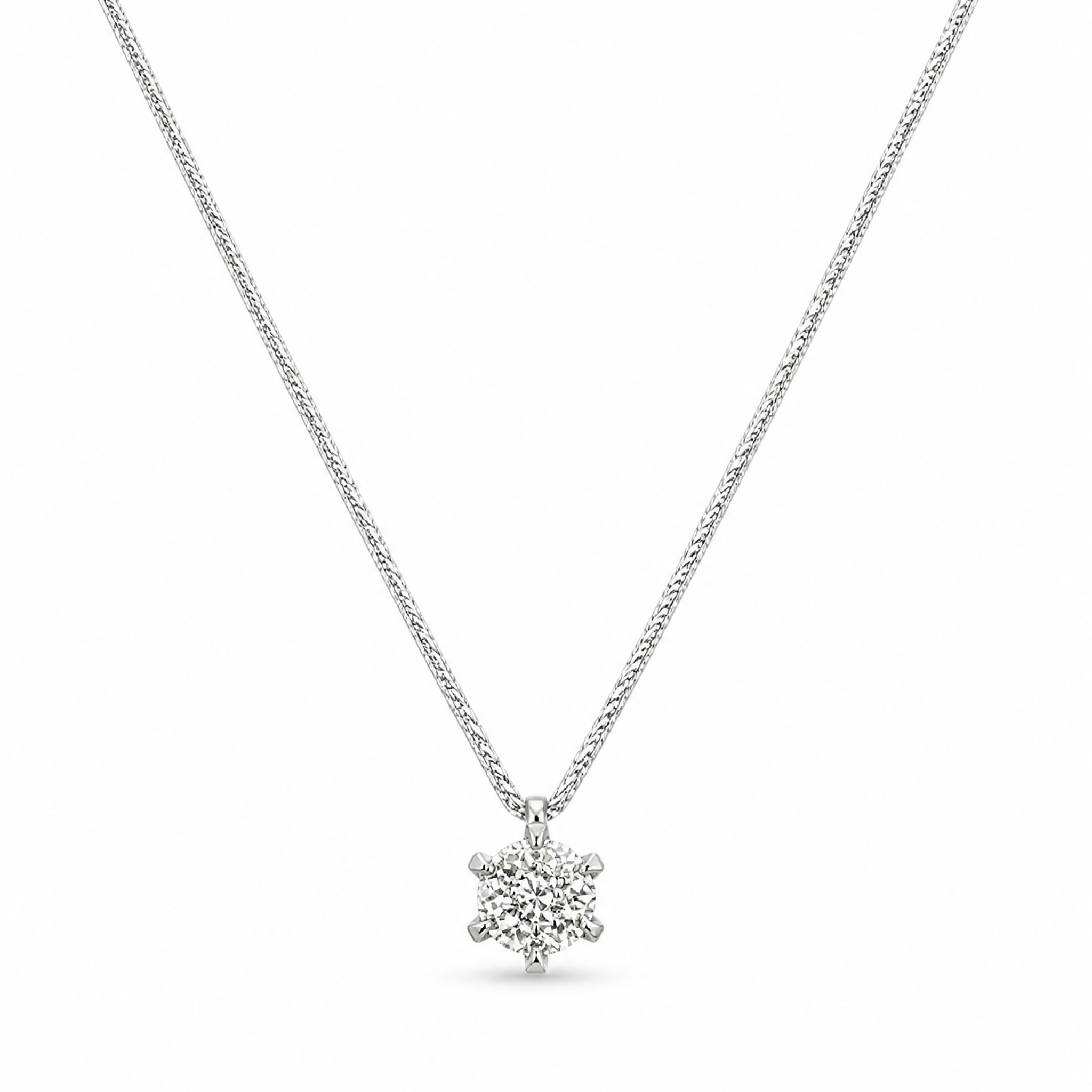 Girocollo Oro 18kt Diamanti 0,23 ct Colore G