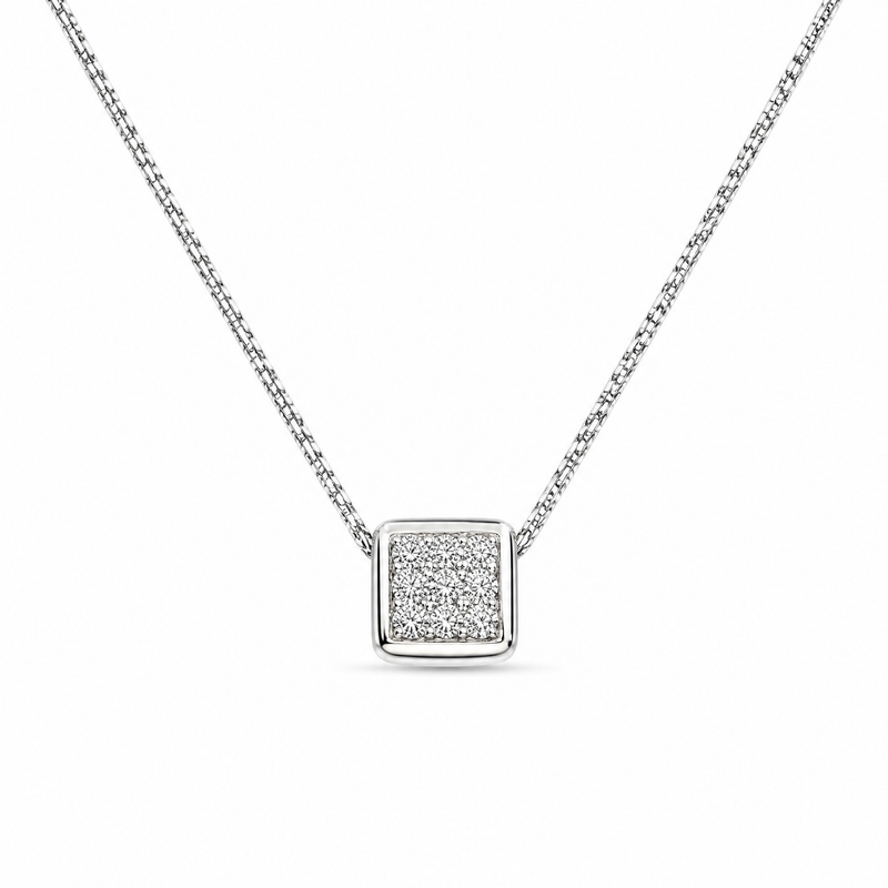 Girocollo Damiani Coll. Messaggi Oro 18kt Diamanti 0,29 ct Colore H