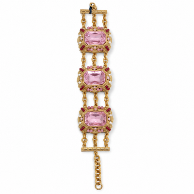 Bracciale Namida Metallo Nichel Free Turchese Corallo e Perle - Modello 2