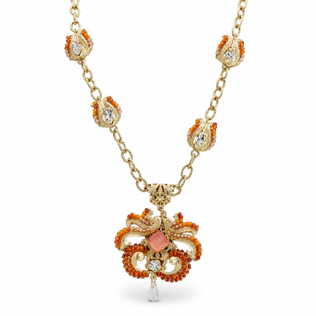 Collana Namida Metallo Nichel Free Pietre