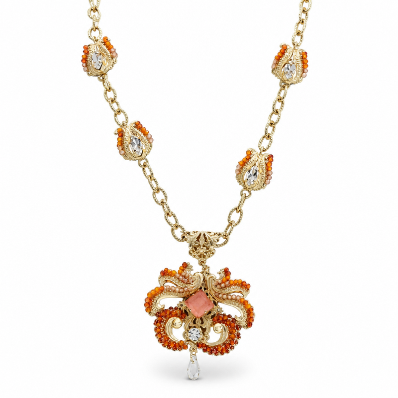 Collana Namida Metallo Nichel Free Pietre