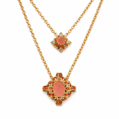 Collana Namida Metallo Nichel Free Pietre - Modello 2