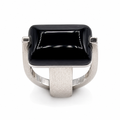 Anello Oro Bianco 18kt e Ionice