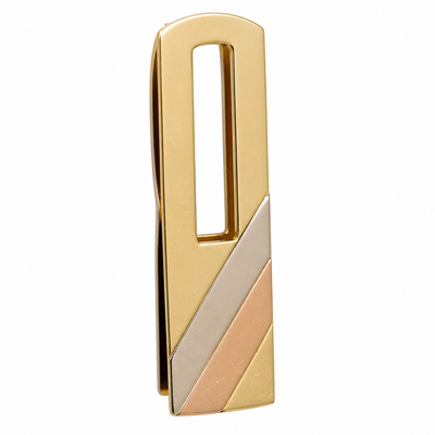 Fermasoldi Oro 18kt Bianco Giallo e Rosa