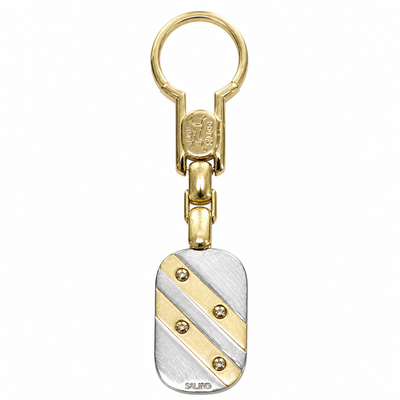 Portachiavi Oro 18kt Bianco e Giallo