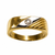 Anello Uomo Oro Giallo 18kt Diamanti 0,04 H