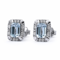 Orecchini Oro Bianco 18kt Diamanti 0,14 H