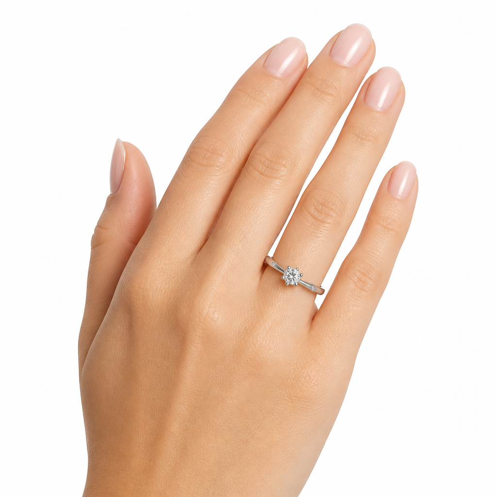 Anello Solitario Salvini Collez.lavinia - indossato