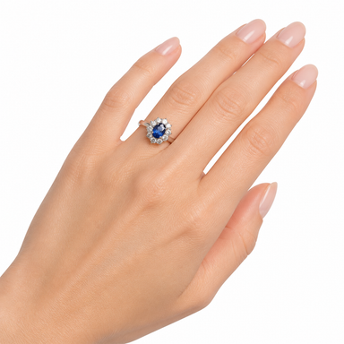 Anello Salvini Zaffiro E Diamanti