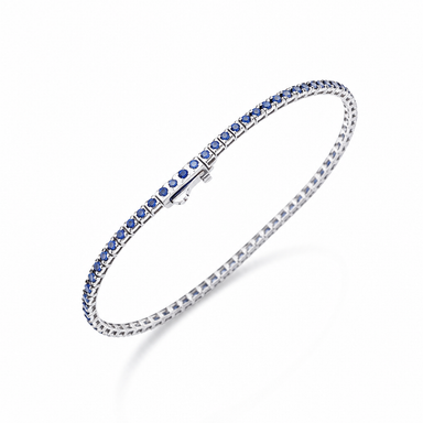 Bliss Bracciale Tennis Collez.stella Zaffiri E Brillanti