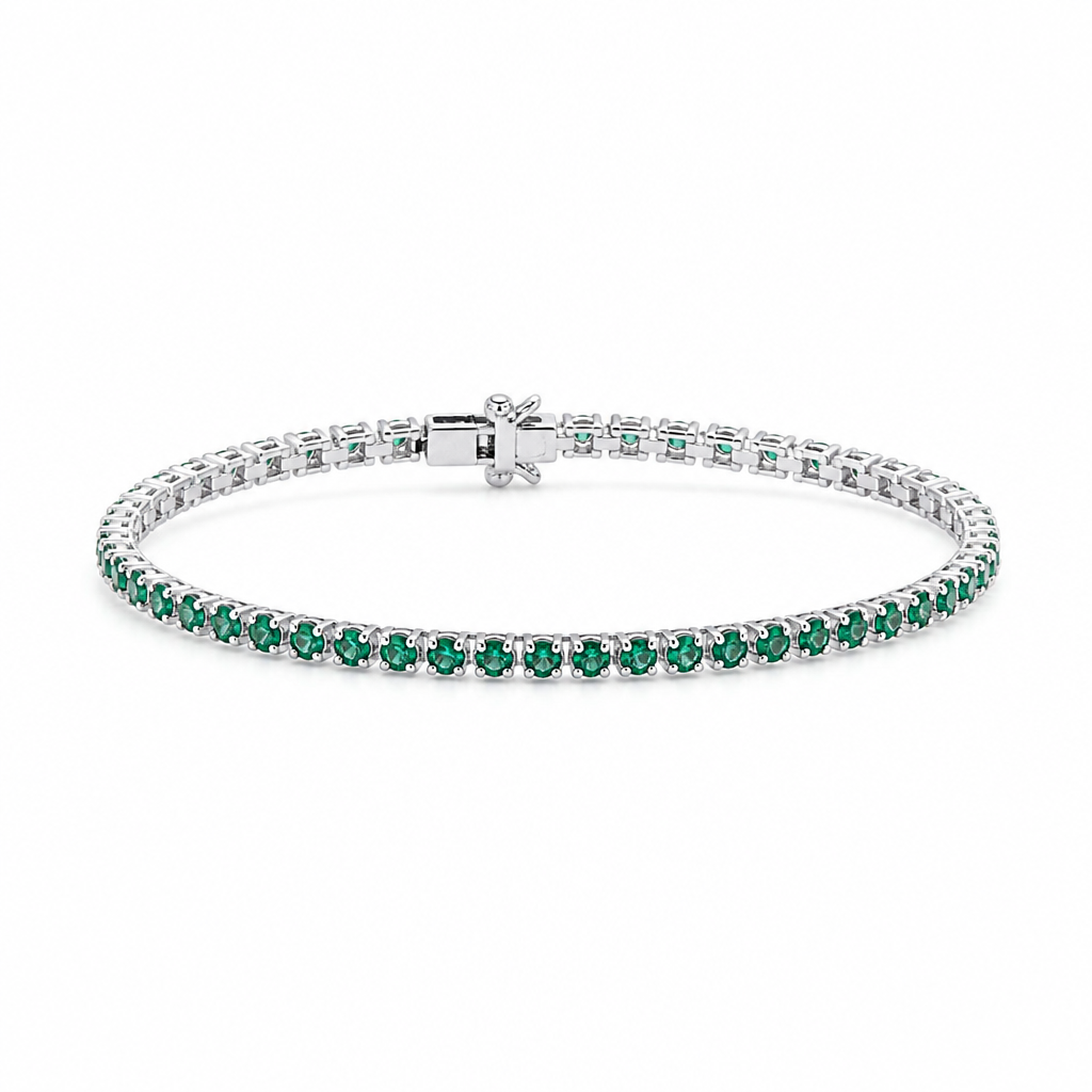 Bliss Bracciale Tennis Collez.stella Smeraldi E Brillanti