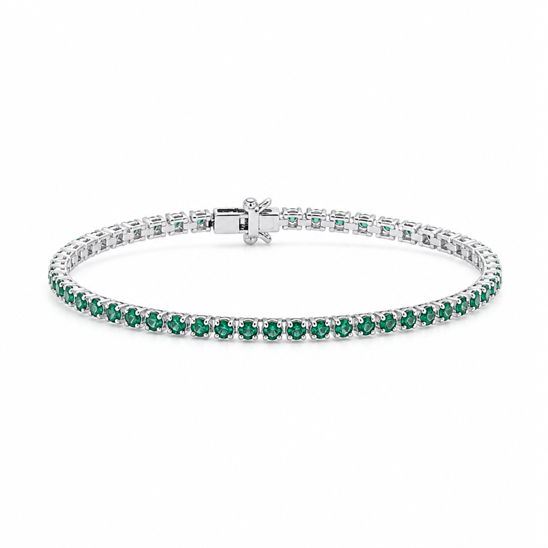 Bliss Bracciale Tennis Collez.stella Smeraldi E Brillanti
