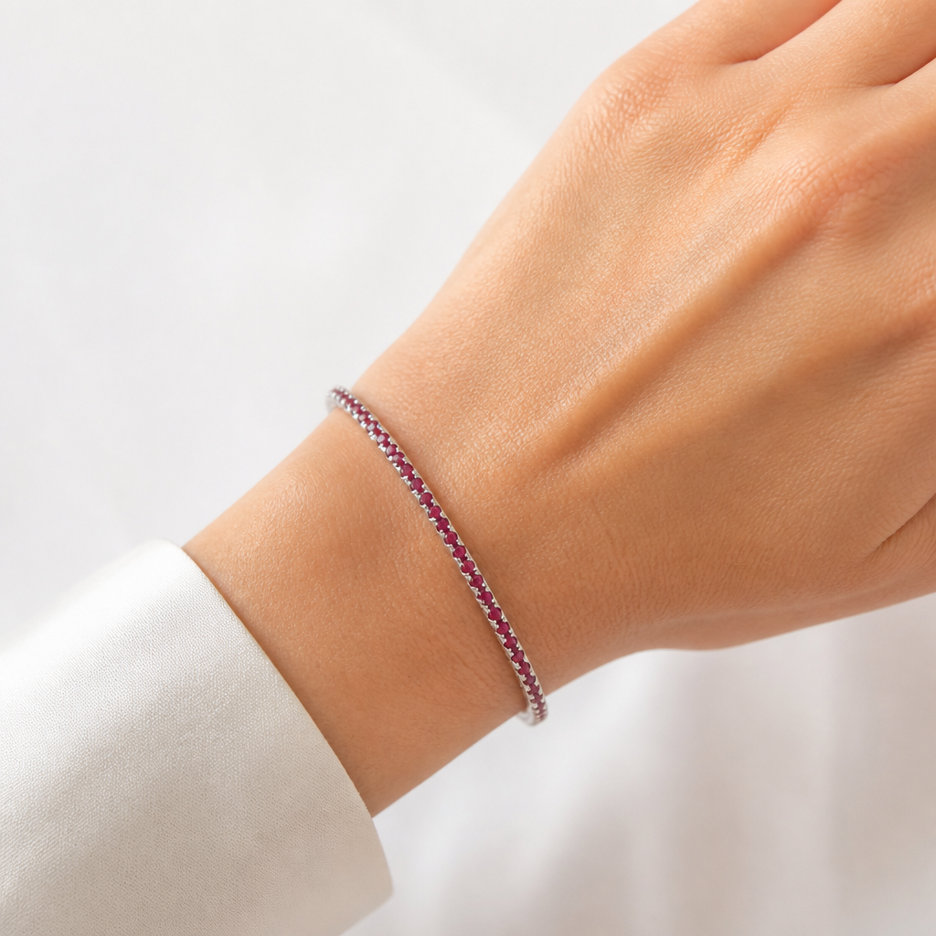 Bliss Bracciale Tennis Collez.stella Rubini E Brillanti