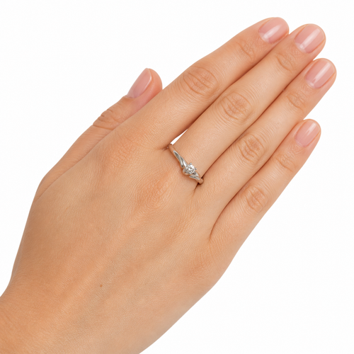Anello Damiani Solitario Diamante Taglio Brillante Ct.0.14 H