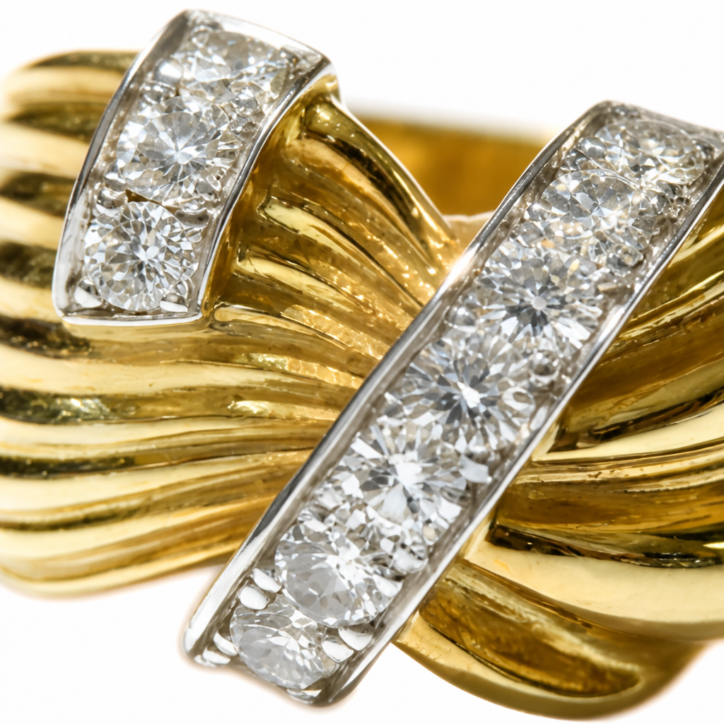 Anello Damiani Oro Con Diamanti A Giro 0,45 Ct.