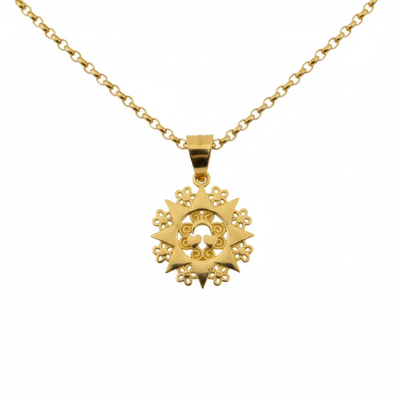 Collana La Presentosa Con Ciondolo 9kt Oro Giallo