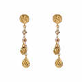 Orecchini Oro Bianco e Giallo 18kt