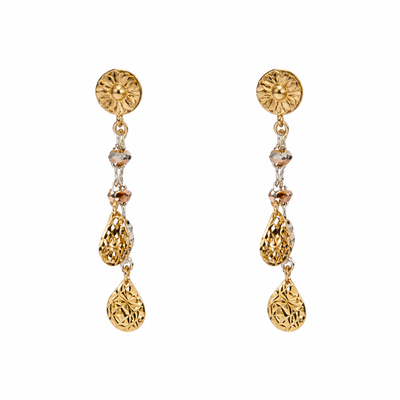 Orecchini Oro Bianco e Giallo 18kt