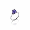 Anello Morellato In Acciaio Con Zircone Viola